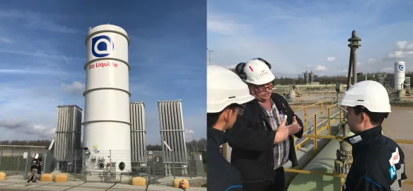 O2 Installation with evaporators, customer site visit